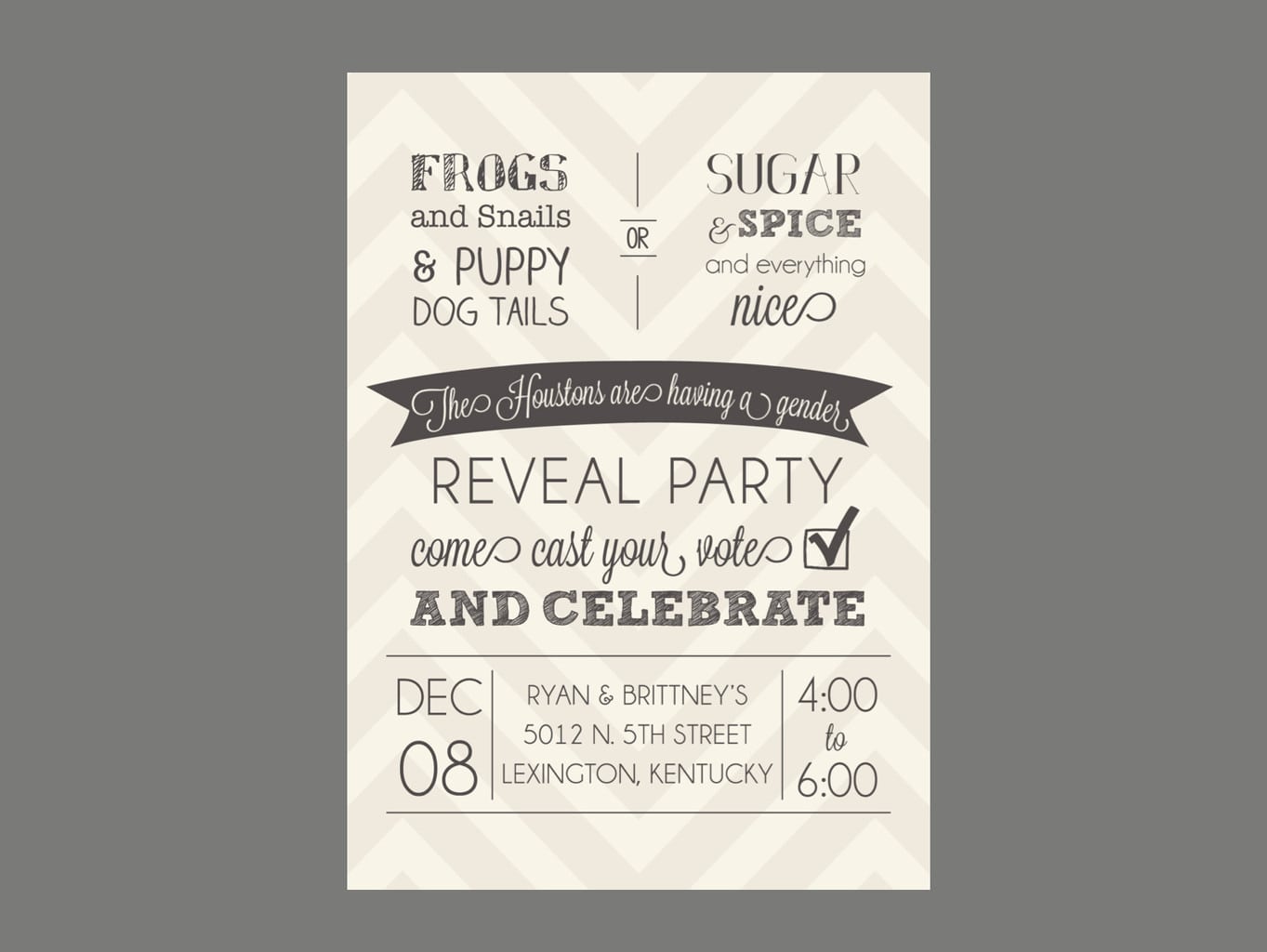 Reveal Party Invitations â Gangcraft Net
